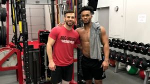 Kyler Murray workout with trainer Stephen Baca